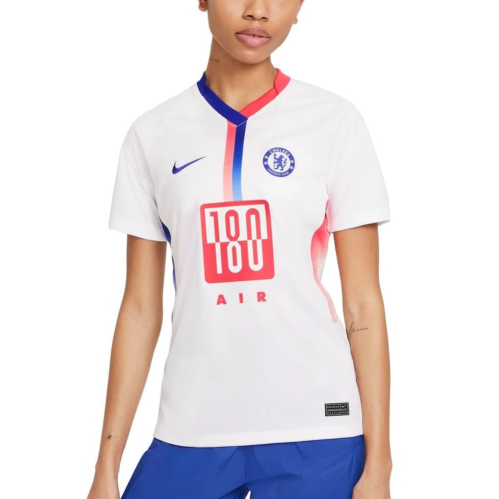 New Nike‎ Womens Chelsea FC Soccer Jersey Size Medium White Blue